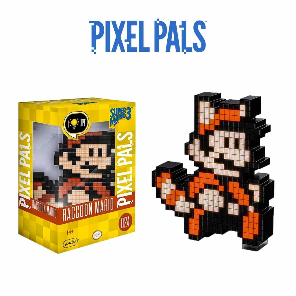 Pixel pals Super Mario Bros 3: Raccoon Mario (024) Figure