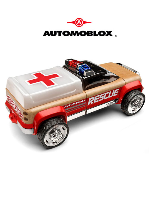 T900 Rescue Truck Black/Red (Automoblox)