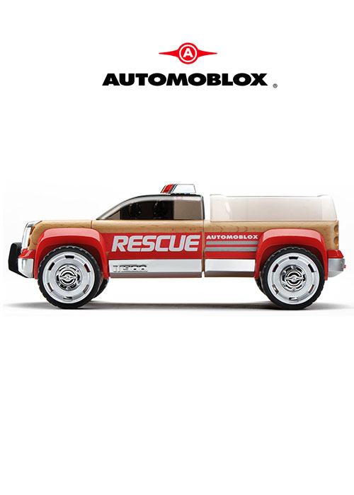 T900 Rescue Truck Black/Red (Automoblox)