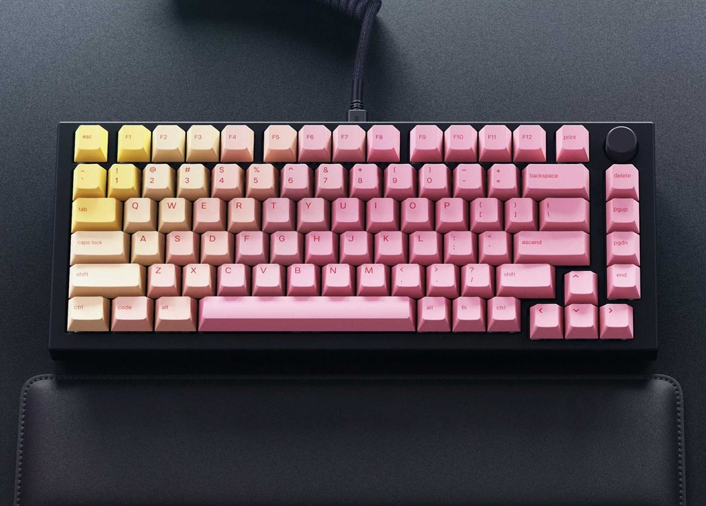 Glorious GPBT Keycaps - Pink Grapefruit