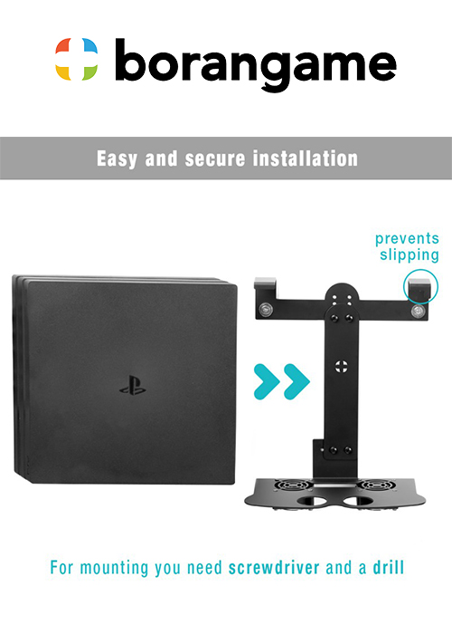 Wall Mount Universal PS4 - Game Vspace Duo (Borangame)