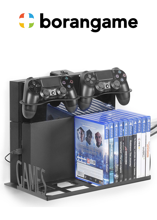 Wall Mount With Pad And Game Cases Holder PS4 & Xbox - Eagle Grab (Borangame)