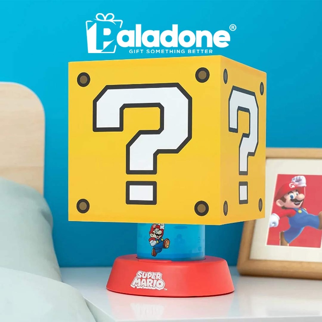 Paladone Super Mario Question Block Light with Mario Dangling