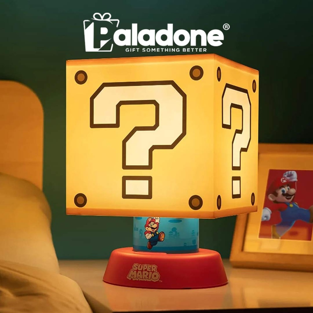 Paladone Super Mario Question Block Light with Mario Dangling