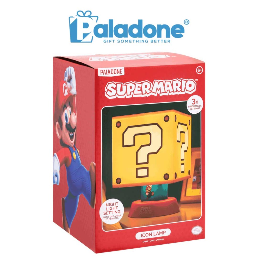 Paladone Super Mario Question Block Light with Mario Dangling