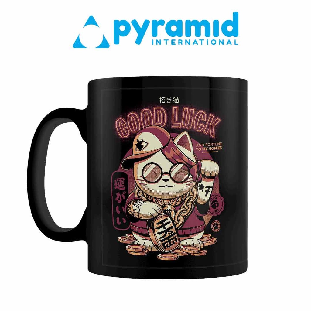 Pyramid - ILUSTRATA (LUCKY CAT) BLACK POD MUG