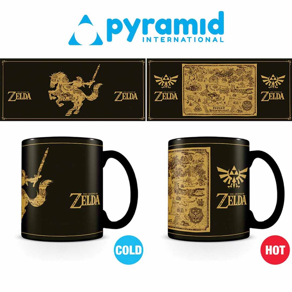 Pyramid- Pyramid - The Legend Of Zelda Map Silhouette Heat Change Mug
