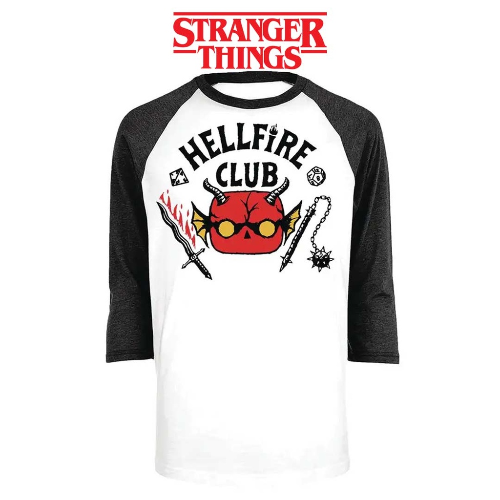 Stranger Things Hellfire Club Sleeve Funko Boxed Pop Tee - XL