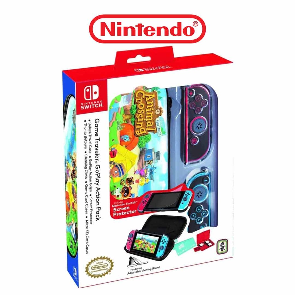 NS Game Traveler GoPlay Action Pack With Animal Crossing Case