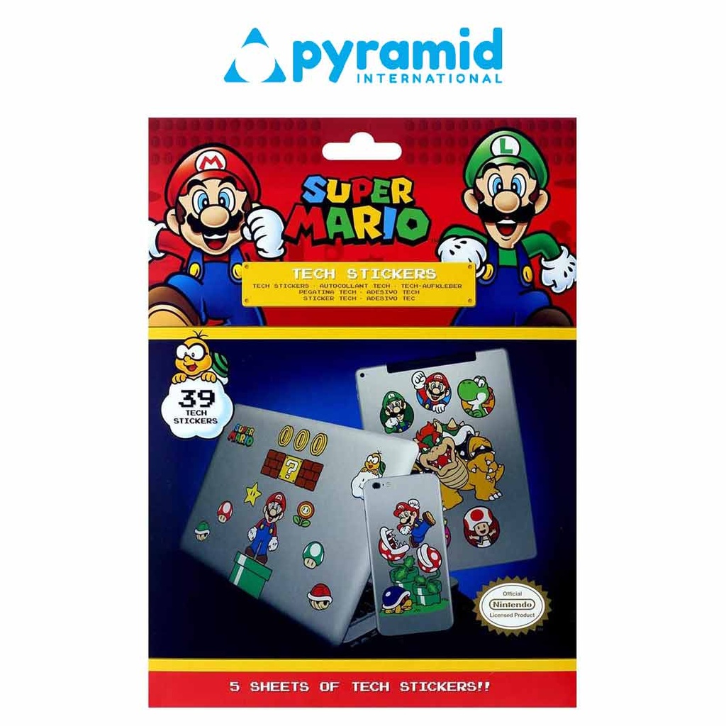 Pyramid - Super Mario (Mushroom Kingdom) Tech Stickers
