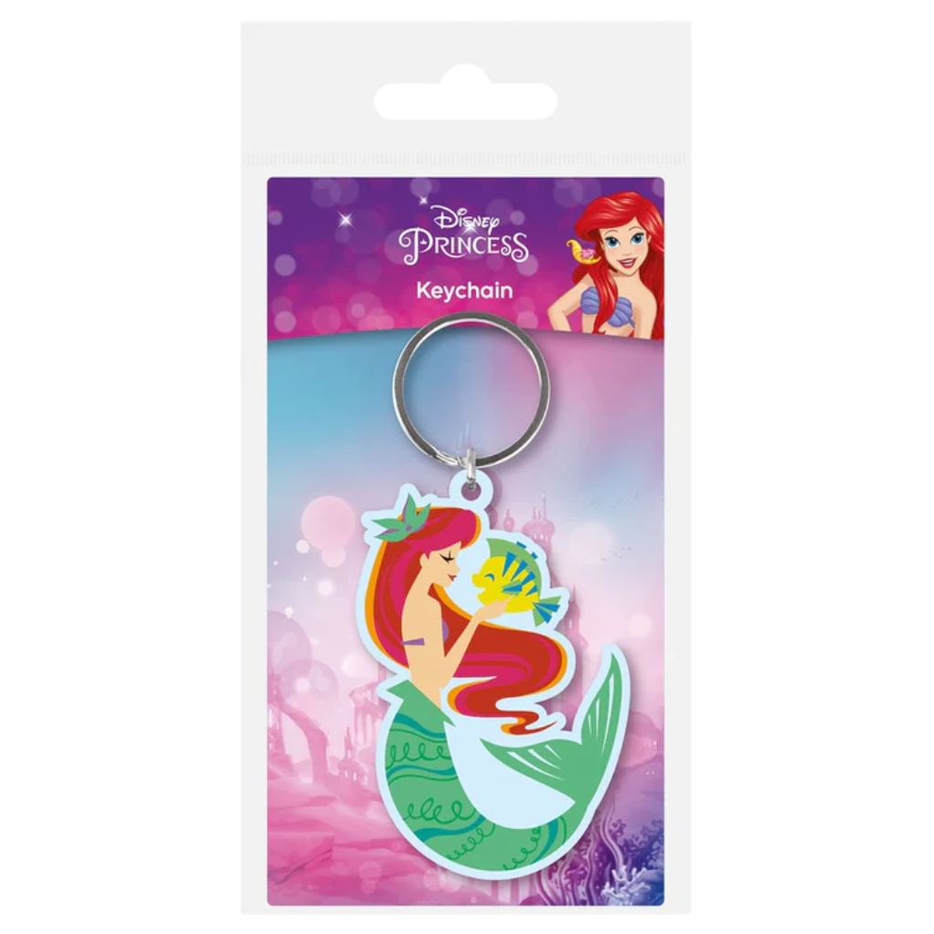 Pyramid - The Little Mermaid (Ariel And Flounder) Pvc Keychain