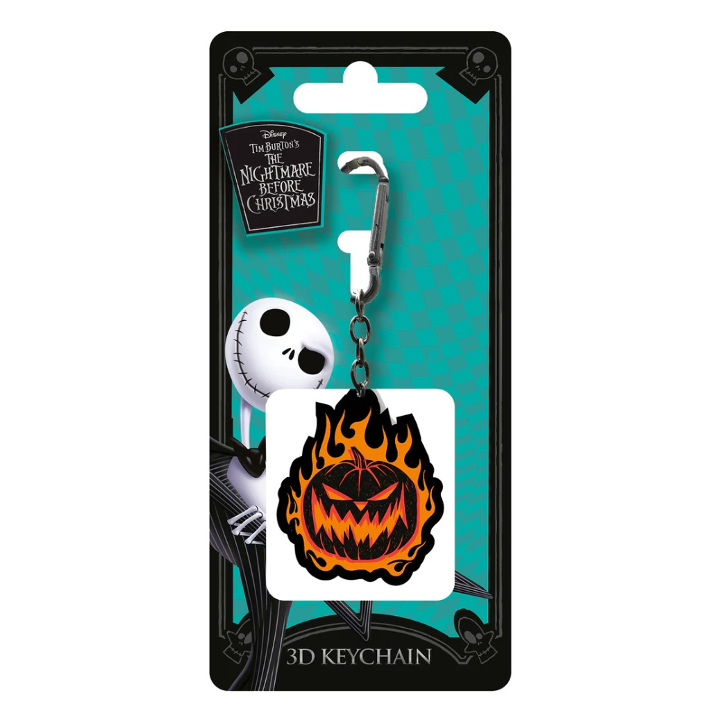 Pyramid - The Nightmare Before Christmas (Flaming Pumpkin) 3D Keychain