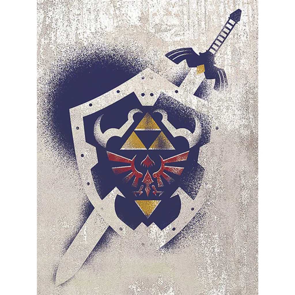 Pyramid - The Legend of Zelda (Hylian Shield Stencil 30x40)