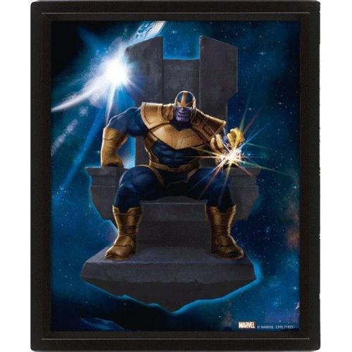 Pyramid - Avengers (Thanos) 3D Framed Image