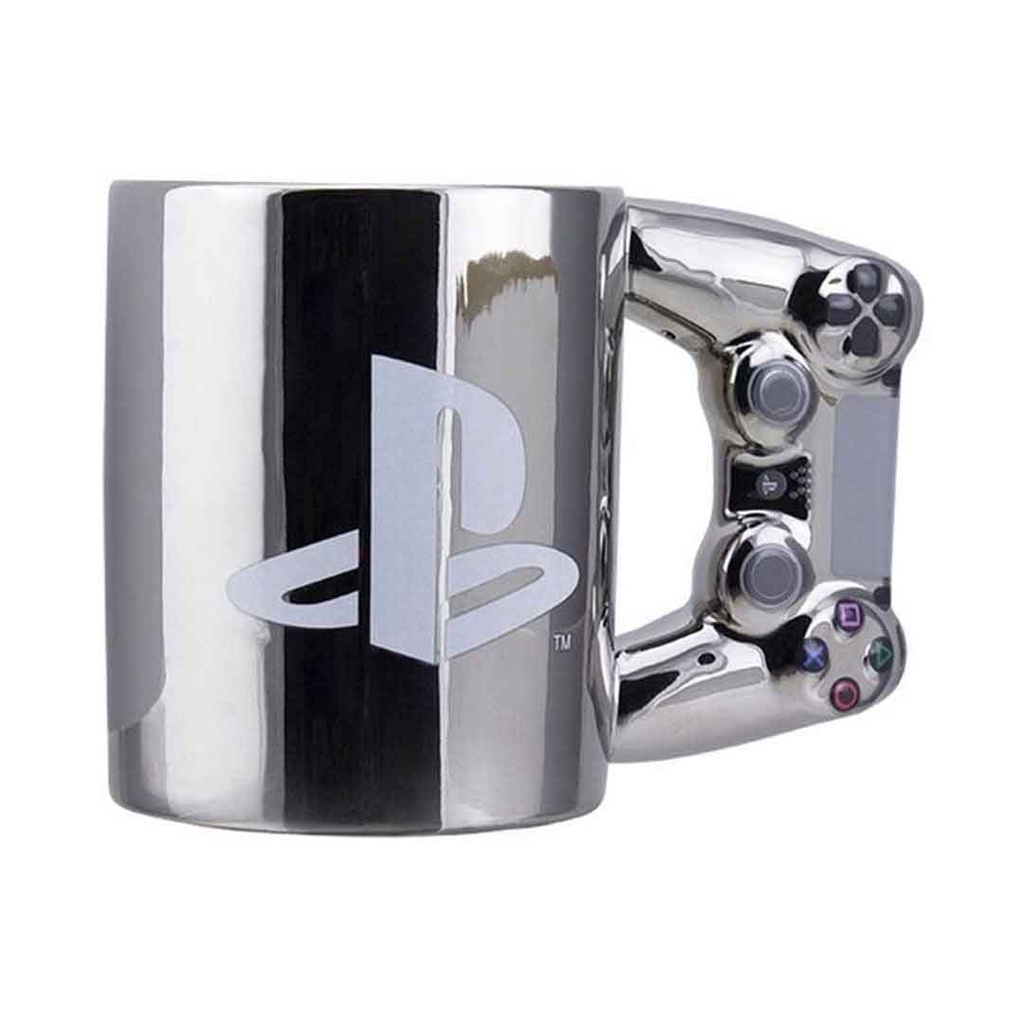 Paladone PlayStation 4 Controller Shape Silver Mug