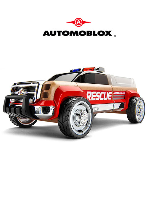 T900 Rescue Truck Black/Red (Automoblox)