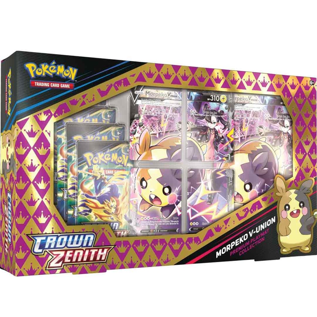 Pokemon Trading Card Crown Zenith Morpeko V-Union Premium Playmat Collection Box