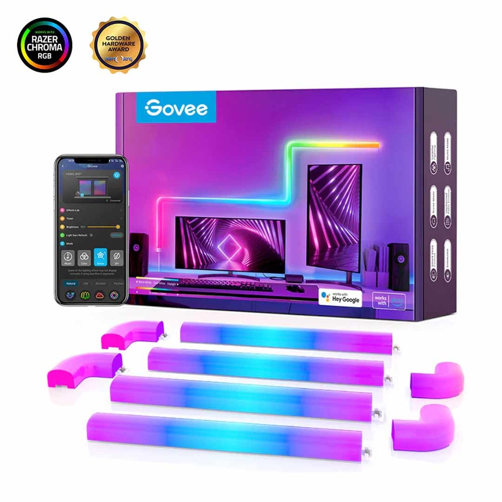 Govee Glide RGBIC Wall Light (6+1) (Wifi +Bluetooth)