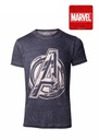 Avengers: Infinity War - Vintage Jack Kirby Avengers Logo Men's T-shirt - Grey - 2XL