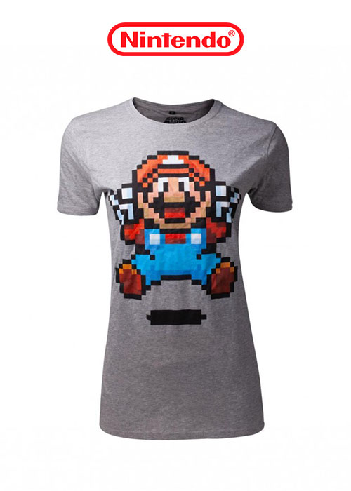 Nintendo - Super Mario Jump Pixel Art Women's T-shirt - L