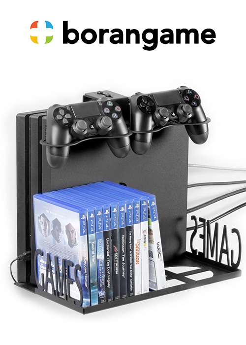 Wall Mount With Pad And Game Cases Holder PS4 & Xbox - Eagle Grab (Borangame)