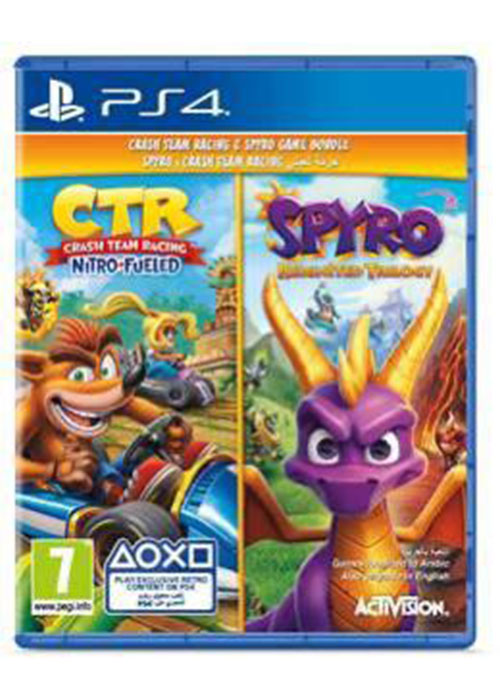 PS4 Crash Team Racing - Nitro Fueled + PS4 Spyro Reinited Trilogy R2 Arabic 