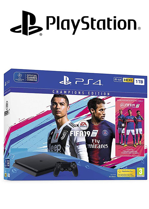 PS4 1TB With FIFA 19 Champions Edition Arabic 
