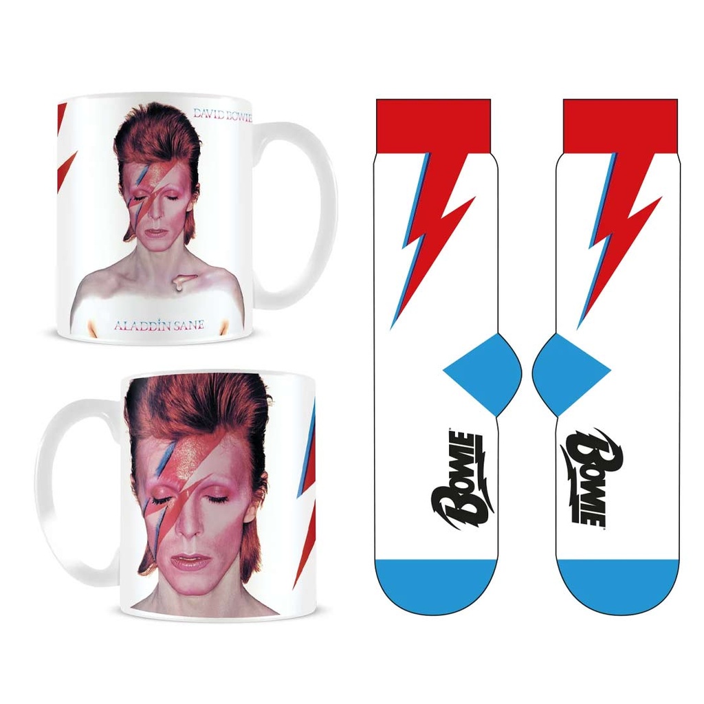 Pyramid-David Bowie (Aladdin Sane) Mug & Sock Set of 2