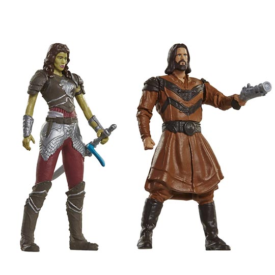 Jakks Pacific-Warcraft-Garona & Lothar Civilian Mini Figure Pack of 2