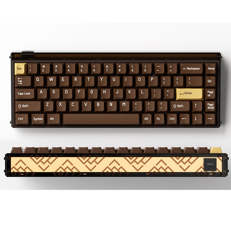 MelGeek Gaming Keyboard Made68 Pro-Earth