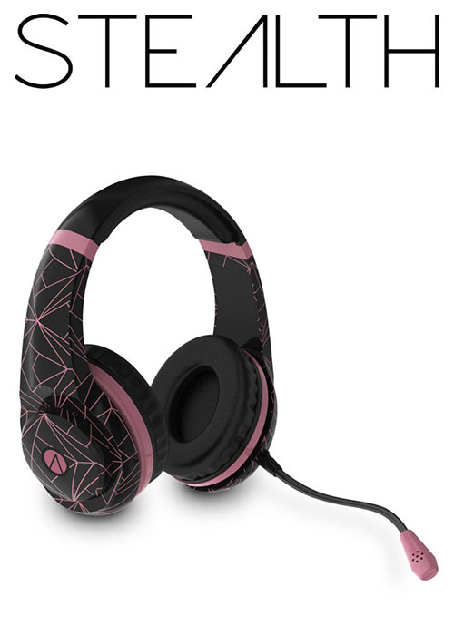 STEALTH Abstract Stereo Gaming Headset Rose Gold Edition - Black