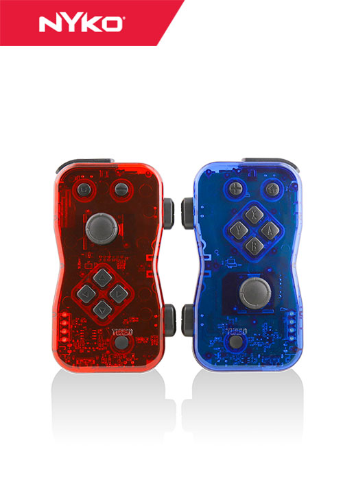 Nyko Nintendo Switch Joy-Con Dualies - Pair of Motion Controllers - Red/Blue