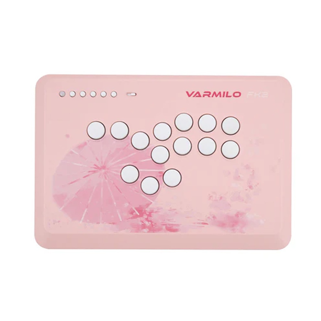 Varmilo Fighting King 2 Arcade Controller Sakura Pink