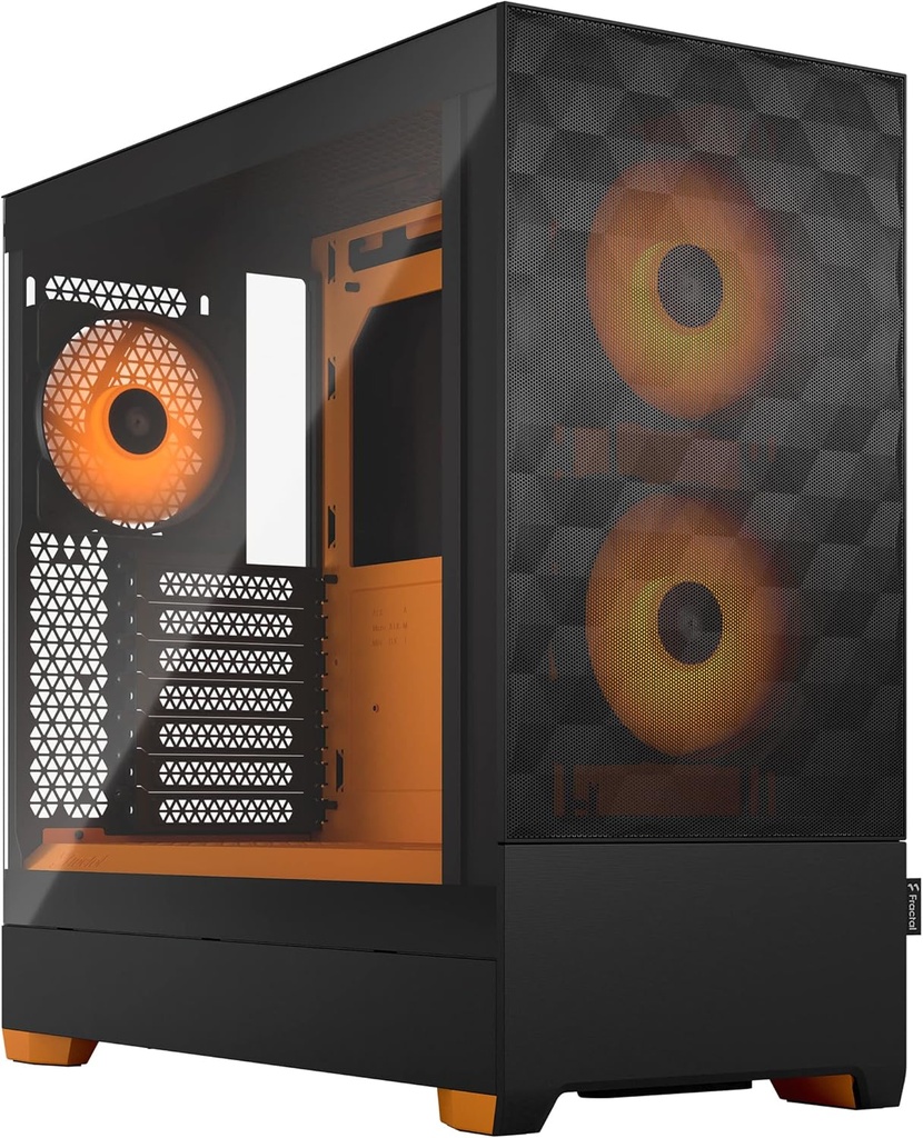 Fractal Design Pop Air RGB Orange Core Mid Tower Gaming PC Case