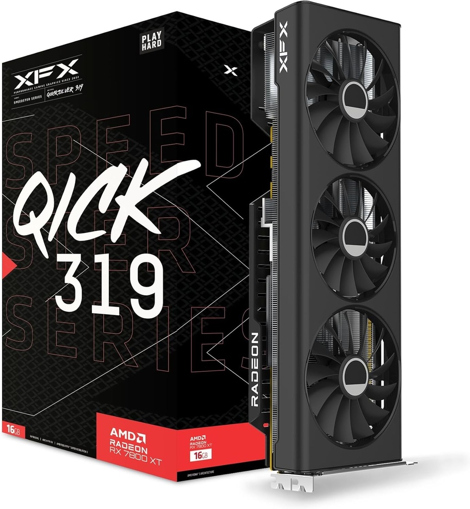 XFX Speedster QICK319 RX 7800 XT 16GB DDR6 RDNA3 Graphics Card