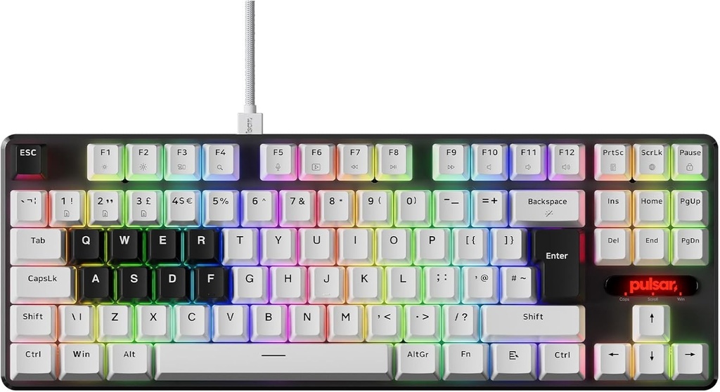 Pulsar Magnetic Wired Gaming Keyboard PCMK 2 HE ANSI White 87 Keys