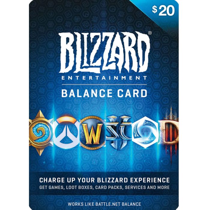 Blizzard Gift-Card Battle.net $20 (US Account)