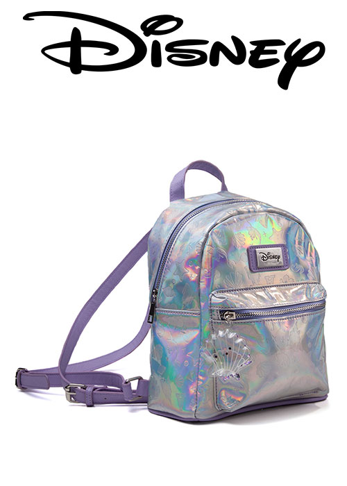 Disney - Little Mermaid - AOP Debossed Pattern Ladies Backpack