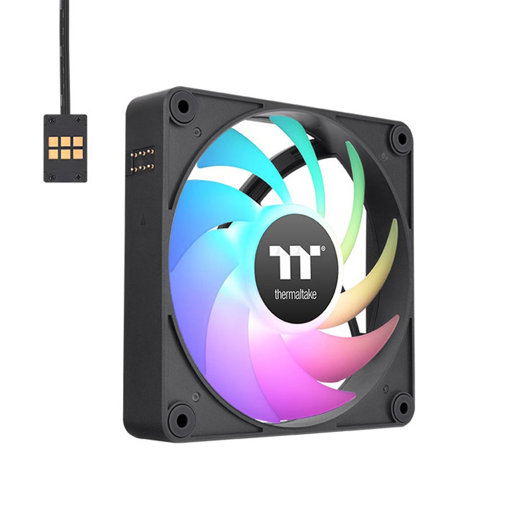 Thermaltake CT120 EX ARGB Sync PC Cooling Fan Pack of 3 Black