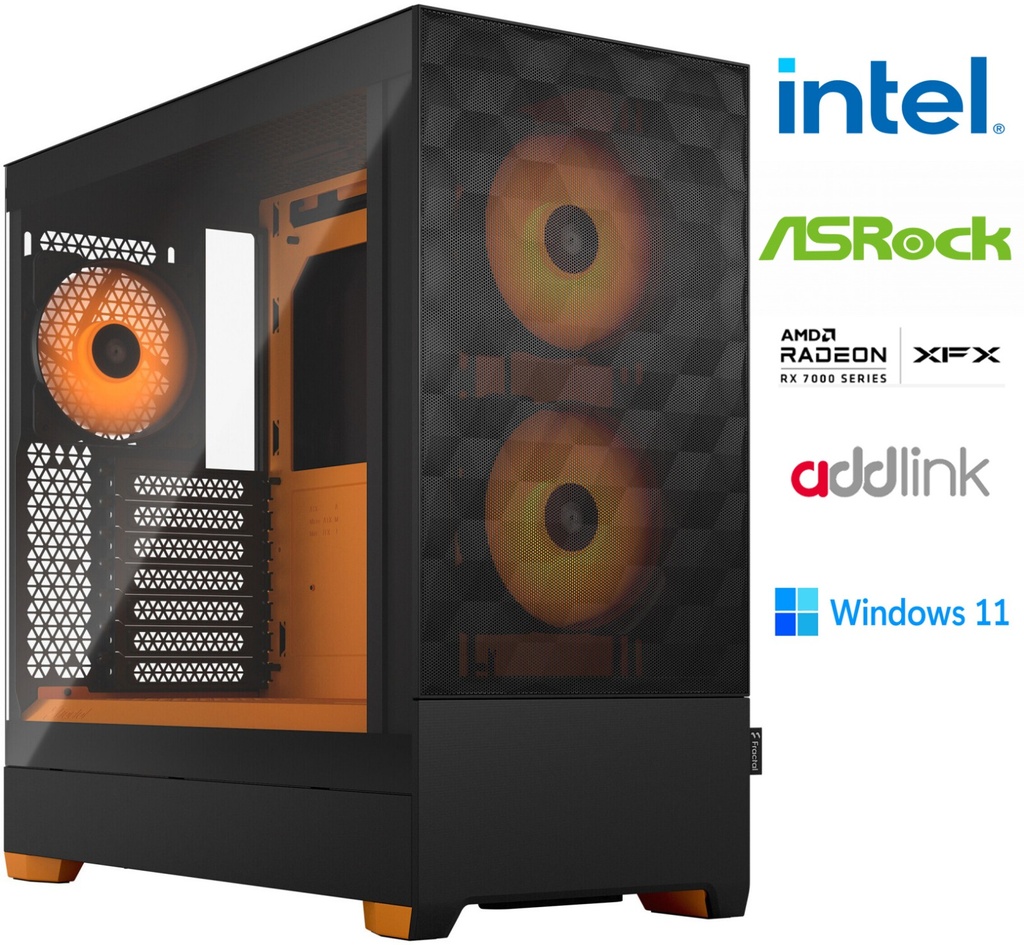 CORE EC1-2 Gaming PC i5 12th Gen/16GB DDR4/512 SSD Nvme/RX7600 DDR6/WIN 11+ Free MSI Monitor