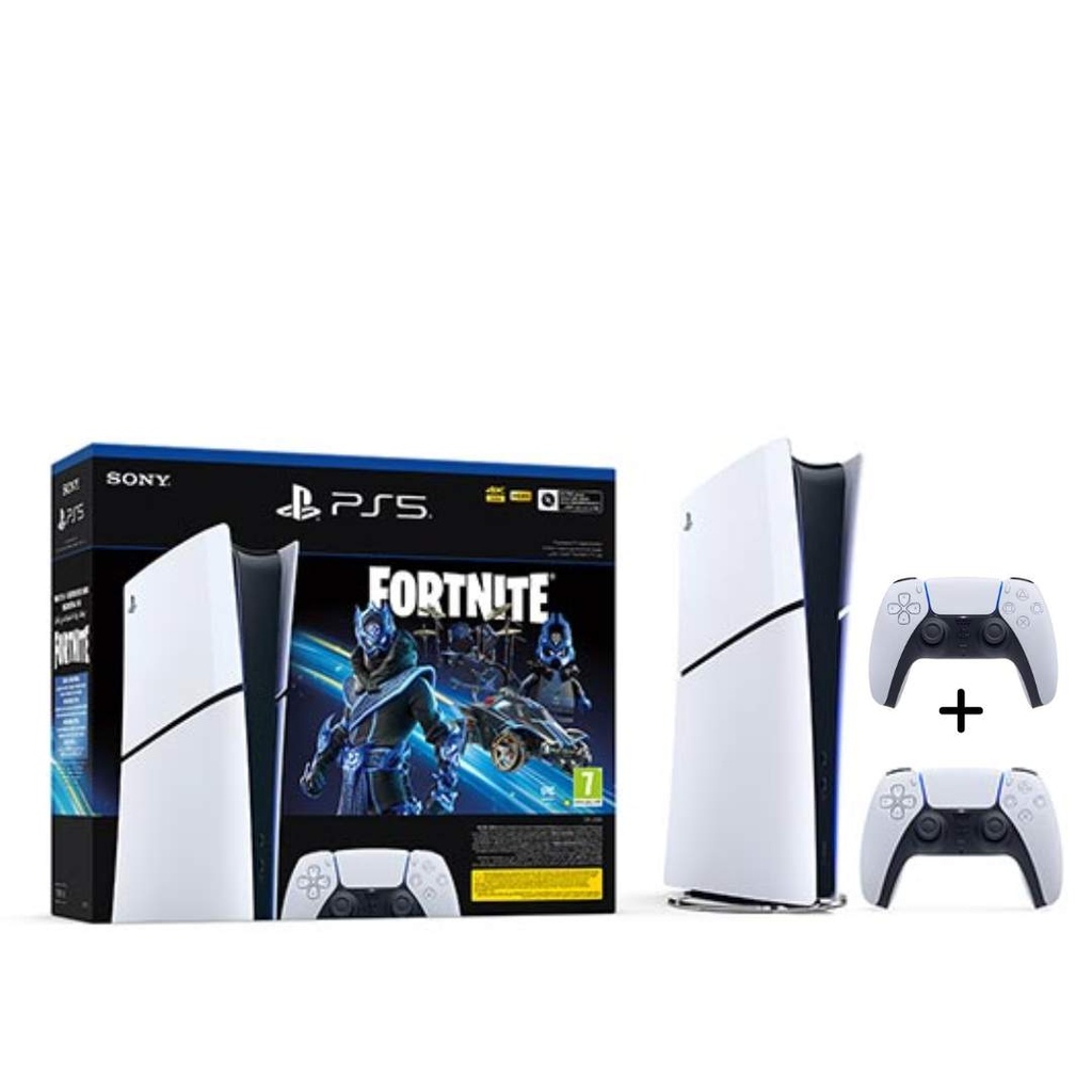 PS5 Slim Digital Console Fortnite+Extra Free White Controller