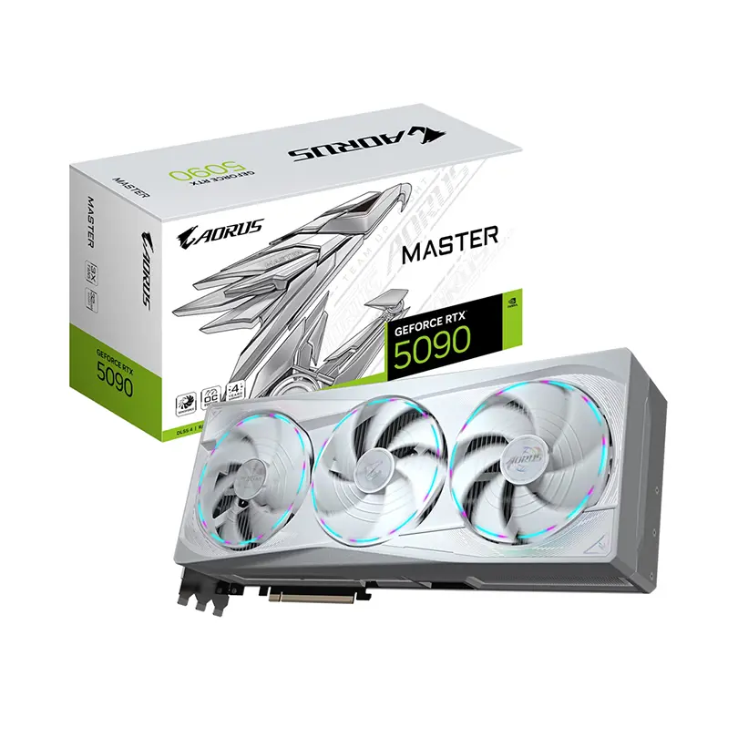 Nvidia GIGABYTE Aorus Geforce RTX 5090 Master Ice 32GB Graphics Card