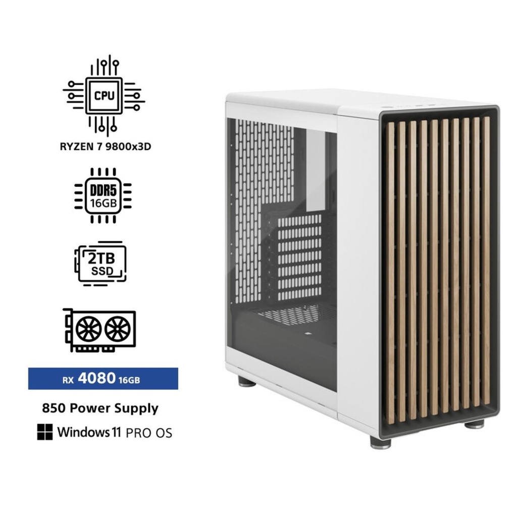 Fractal Design RTX 5080 EX2 Ryzen 7 9800X3D/32 GB RAM/2TB SSDM.2 / WIN11 Gaming PC