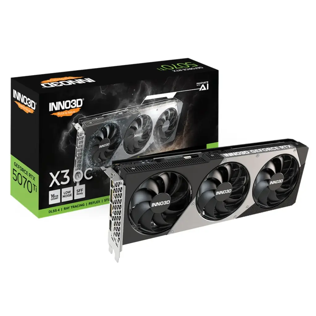 Nvidia INNO3D X3 OC GeForce RTX 5070 Ti 16GB GDDR7 Graphics Card