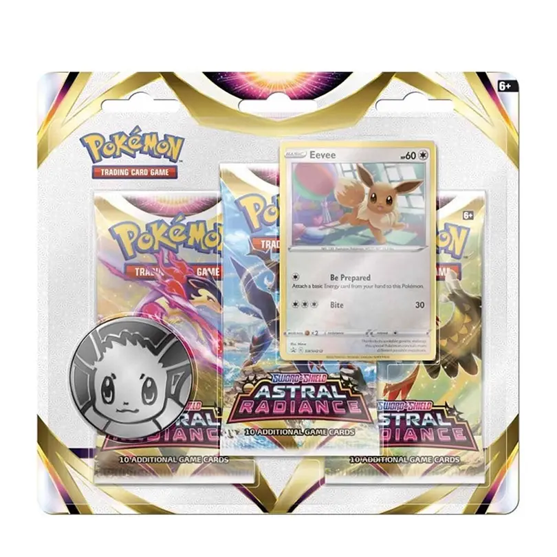 Pokemon Sword & Shield Trading Card Game Astral Radiance Three-Booster Blister