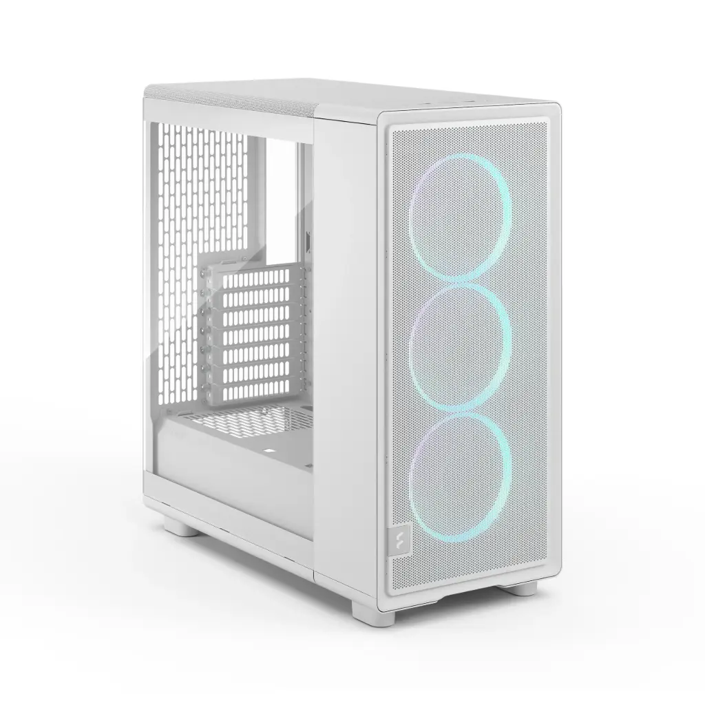 Fractal Design Epoch TG RGB Clear Tint Mid Tower White Gaming PC Case 