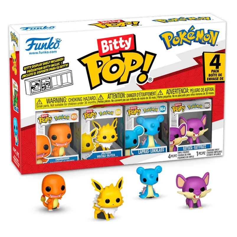 Bitty POP! Games: Pokemon - Charmander Pack of 4