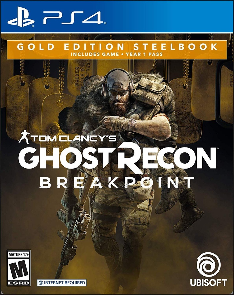 PS4 Ghost Recon Breakpoint Gold Edition SteelBook R1