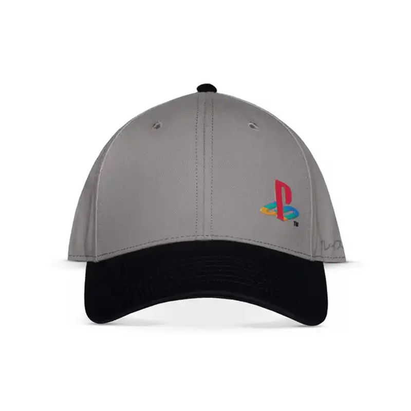 Difuzed PlayStation Men's Logo Grey Adjustable Cap