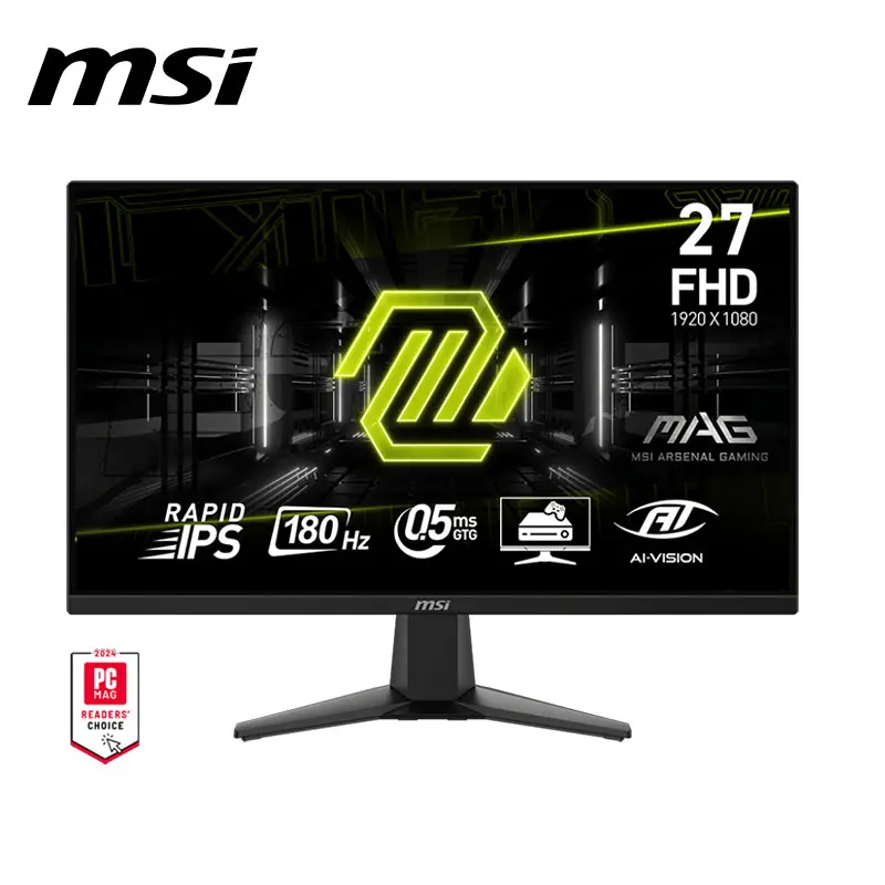 MSI Gaming Monitor MAG 275F, 27" RAPID IPS ,180Hz , .5MS, 1920 X 1080